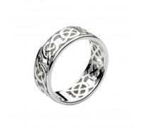 Dew Celtic Open Wavy Knotwork Band Ring 2285HP - Bold Statement | - Size M