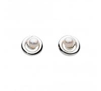Dew Sterling Silver Pearl Spiral Stud earrings 38007FP