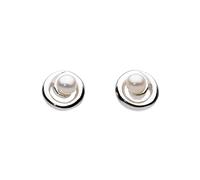 Dew Sterling Silver Pearl Spiral Stud earrings 38007FP
