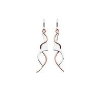 DEW Genevieve Drop Earrings - Sterling Silver, Art Nouveau Style, Ornate Twist, Classic Design, Gift Idea