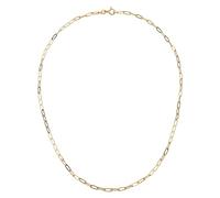 Dew Paperclip Link Chain Gold Plated 18" Necklace 96812GD - Sterling Silver