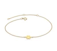 Dew Gold Plate Paw Print 8" Bracelet 7767GD - Sterling Silver / Gold Plated