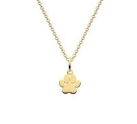 Dew Gold Plate Paw Print Pendant 9767GD - Sterling Silver / Gold Plated