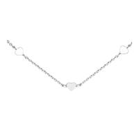 Dew Heart Station 18" Necklace 97701HP - Modern Style | Acotis - Sterling Silver