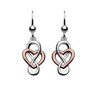 Dew Heritage Cara Rose Gold Celtic Looped Heart Earrings 6207RG -