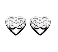 Dew Heritage Celtic Bridie Heart Knotwork Stud 4215HP - Elegant