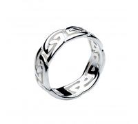 Dew Heritage Celtic Open Wavy Knotwork Ring 2286HP - Elegant Styling - Size X