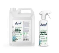 Dew Multi-Purpose Superclean Fresh Linen:Non-Toxic All Purpose Cleaner & Degreaser | Fresh Linen Fragrance | Ideal For Multi Surfaces Including Worktops, Soft Furnishings & Carpets | 500ML & 2.5L