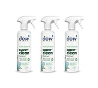Dew Multi-Purpose Superclean Fresh Linen: Non-Toxic All Purpose Cleaner & Degreaser | Fresh Linen Fragrance | Ideal For Multi Surfaces Including Worktops, Soft Furnishings & Carpets | 500ML 3 Pack