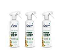 Dew Multi-Purpose Superclean Passion Fruit & Mango | All-Purpose Non-Toxic Cleaner and Degreaser | Removes Grease, Oil and Stains | 99.9% Effective | Vegan, Non-Irritant | 500ML 3 Pack