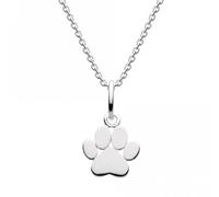 Dew Paw Print Pendant - Sterling Silver