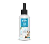 Dew Pet Eye Drops 65ml, Natural Antibacterial Dog Eye Drops, Allergy Friendly Eye Drops for Dogs & Cats,Moisturises Gunky, Dry, Swollen Eyes, Hypoallergenic, Antifungal, No Rinse Hygienic Eye Wash