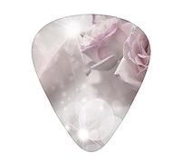 Dew rose Printed Triangle Guitar Picks 12 Pcs Novelty Guitar Plectrums for Bass, Electric, Acoustic Guitar