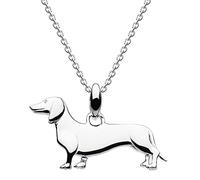 Dew Sterling Silver 3D Sausage Dog Pendant 9658HP021