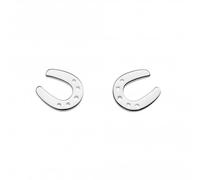 Dew Silver Dinky Hoofing Around Horseshoe Stud Earrings