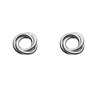 Dew Sterling Silver Coiled Stud Earrings