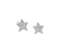 Dew Sterling Silver Cubic Zirconia Twinkling Star Stud Earrings
