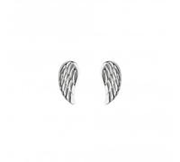 Dew Sterling Silver Dinky Dainty Angel Wing Stud Earrings