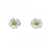 Dew Sterling Silver Dinky Daisy with Gold Plate Stud Earrings 4082GDG020