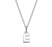 Dew Sterling Silver Dinky E Initial Pendant 9092HPE - Polished