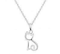 Dew Sterling Silver Dinky Kitten Pendant 90348HP - Bold