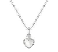Dew Sterling Silver Dinky Mother of Pearl Heart Pendant 90632MOP028