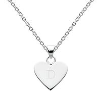 Dew Sterling Silver Dinky Heart Alphabet Pendant 9091HPD