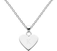Dew Sterling Silver Dinky Heart Alphabet Pendant 9091HPK