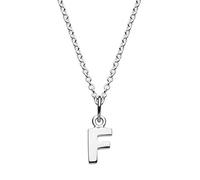 Dew Sterling Silver Initial F Necklace of Length 45.7cm 9092HPF