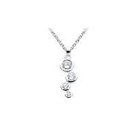 Dew Sterling Silver Scattered Round Cubic Zirconia Pendant 98427CZ - - Sterling Silver