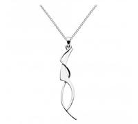 Dew Women's Art Nouveau Sterling Silver Necklace of Length 18 inch