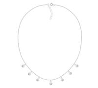Dew Sterling Silver Shell Charm 18" Necklace - Adorned with Seven Mini Shell Pendants at Equal Intervals, Contemporary Jewellery, Luxury Gift Box
