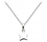 Dew Sterling Silver Solid Star Pendant 90C7HP - Modern Style |