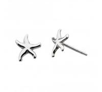 Dew Sterling Silver Star Fish Stud Earrings 48408HP018 - Refined