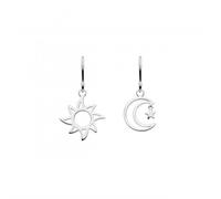 Dew Sun and Moon with Star Drop Earrings 6363HP - Signature Edition - Sterling Silver
