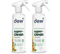 DEW Superclean Mango & Passion Fruit 500ml: Refillable Eco Friendly Antibacterial Kitchen Spray | All Purpose Rinse Free Cleaner Ideal For Multi Surfaces including Granite Worktops to Carpet