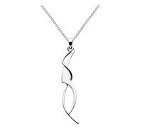 Dew Women's Art Nouveau Sterling Silver Necklace of Length 18 inch