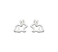 Dew Sterling Silver Dinky Hop To It Bunny Stud Earrings 4044HP014