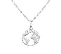 Dew World Disc Pendant - Elegant Design - Sterling Silver