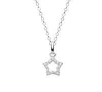 Dew Zirconia Open Star Pendant 94870CZ - Premium Finish | Acotis - Sterling Silver / Zirconia