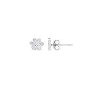 Dew Zirconia Paw Print Studs - Sterling Silver / Zirconia