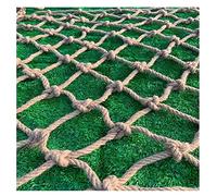 DEWADE Rope Net for Treehouse, Plants Fence Hemp Rope Netting Children Swing Climbing Safety Net Balcony Railing Protective Net(1x7m)