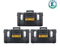 Dewalt 1.0 DS300 TOUGHSYSTEM Tool Box Carry Case (Empty) Pack of 3