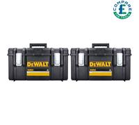 DeWalt 1.0 DS300 TOUGHSYSTEM Tool Box Carry Case (Empty) Twin Pack