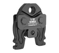 DEWALT 1/2" PEX F1807 Compact Press jaw for use with DCE210 DEWALT 20V MAX Compact Press Tool, Compatible with ASTM F1807 ASTM Approved Crimp Fittings