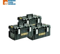 DEWALT 3x Toughsystem DS300 Tough System Case Tool Box Storage Box Stackable 35L