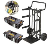 Dewalt 1-70-324 3 In 1 Toughsystem 2.0 Stackable Tool Box Trolley +2X Ds150 Case