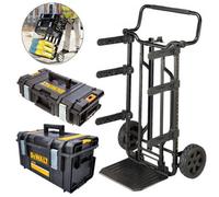 Dewalt 1-70-324 3 In 1 Toughsystem 2.0 Stackable Tool Box Trolley + Ds150 Ds300