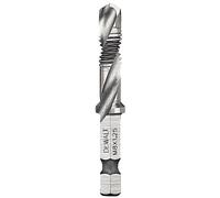 DEWALT 1 Count 8MM x 1.25 1/4" Impact Driver Drill Bit, Cobalt, Hex Shank, 2 Flutes, Spiral, 0.25 Inches Cutting Diameter, 5.75" x 0.25" x 1.87"