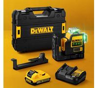 DeWalt DCE089D1G-GB Self Levelling Multi Line Laser Green 10.8 Volt 1 x 2.0Ah Li-Ion